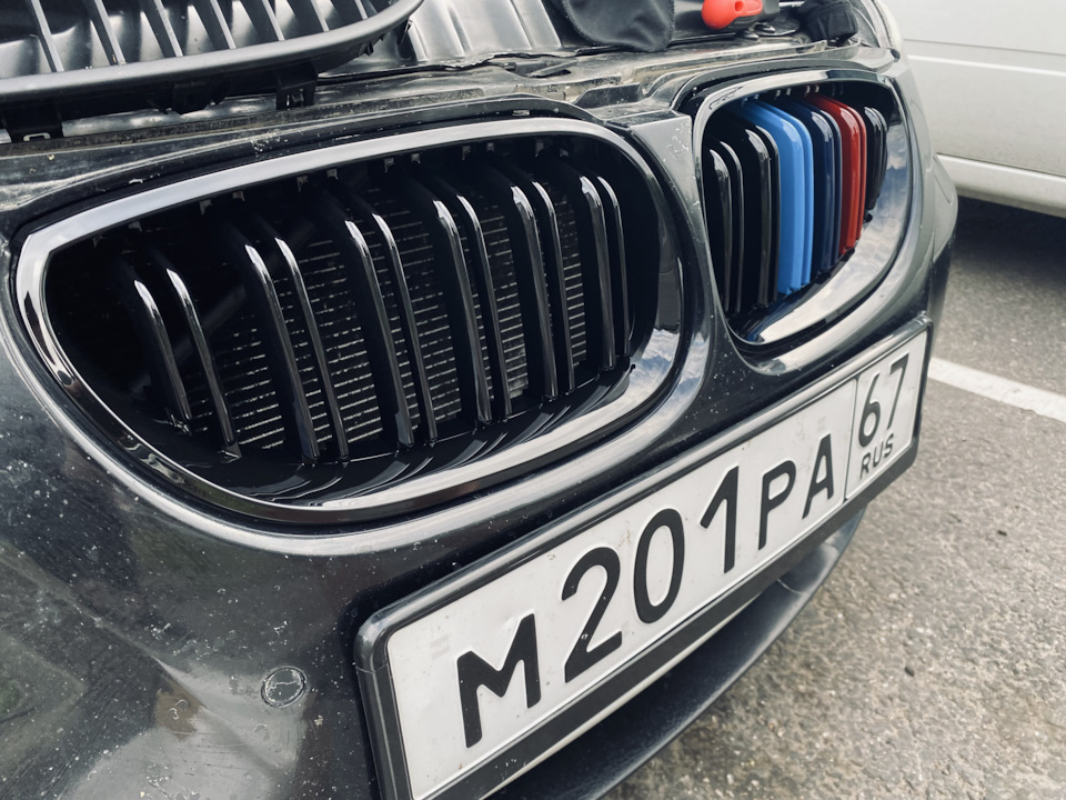 Новые решетки радиатора 😎 — BMW 5 series (E60), 2,5 л, 2005 года ...